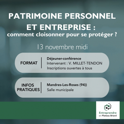 Patrimoine personnel et entreprise