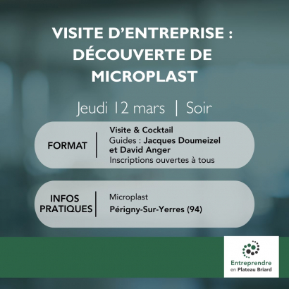 Visite d'entreprise : découverte de MICROPLAST