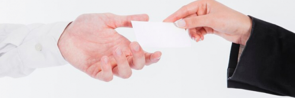 Echanges de cartes de visite